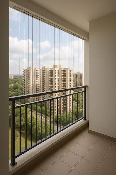 Invisible Grill Installation in Punawale, Pune | Balcony Safety for Apartments and High-Rise Buildings